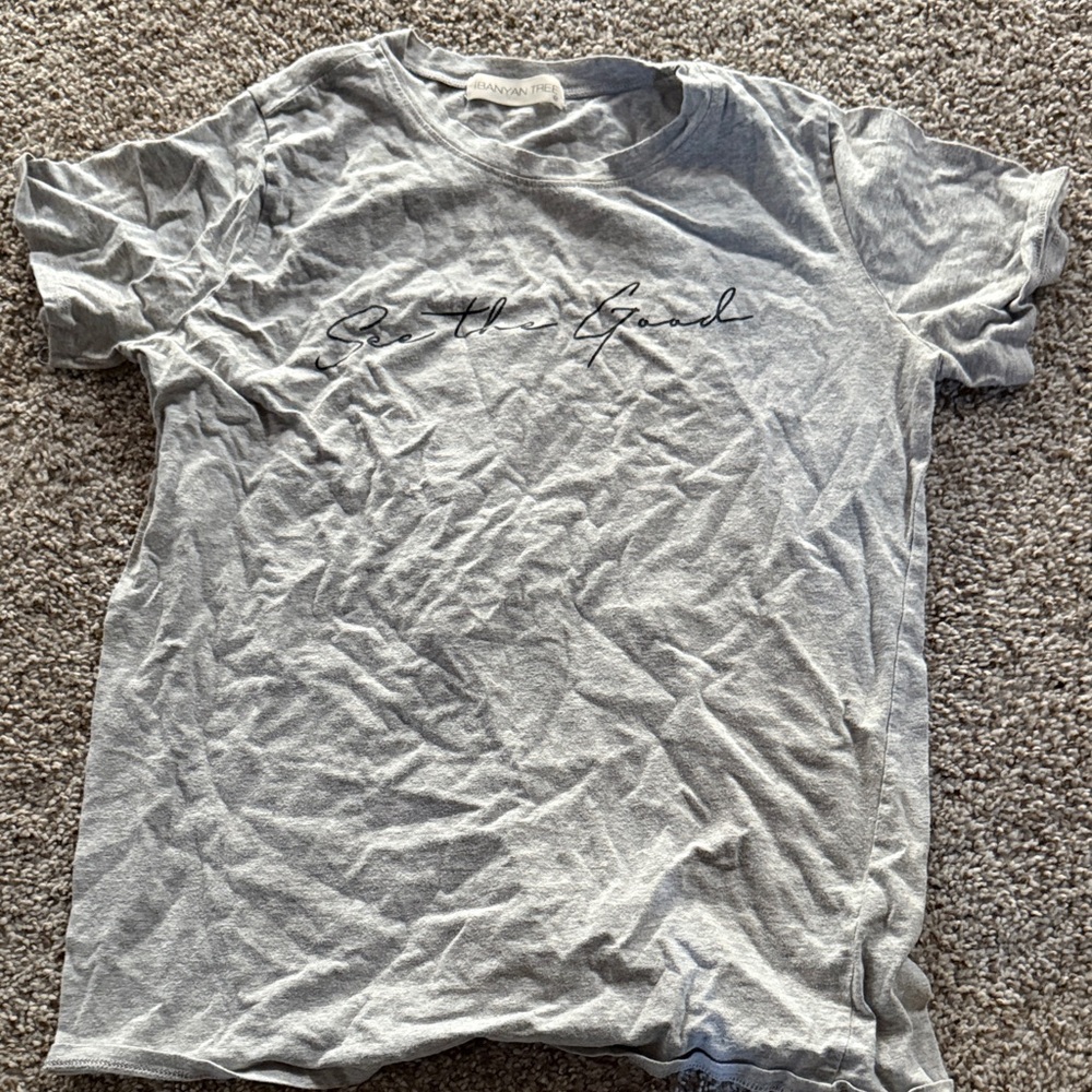 Soft Gray Graphic Tee